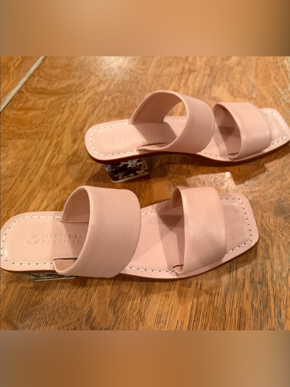 MERCEDES CASTILLO Lavinia Double-Strap Slide Sandals